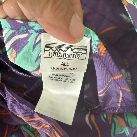 Patagonia Carry Ya'Ll Bag Purple Hawaiian Floral Pattern - Picture 4 of 7